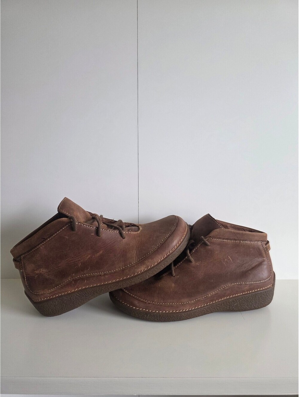 Duluth Trading Andina Brown Chukka Leather Ankle Boots, size 9.5